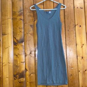 Green-grey midi tank dress NWOT